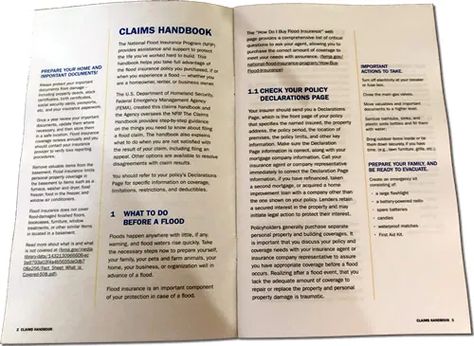 National Flood Insurance Program Claims Handbook From Femai Found