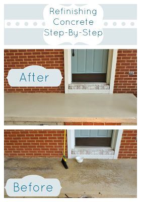 Refinishing A Concrete Patio Makeover Painted Porch - How To Refinish Your Concrete Patio Refinishing A Concrete Patio Makeover Painted Porch - How To Refinish Your Concrete Patio