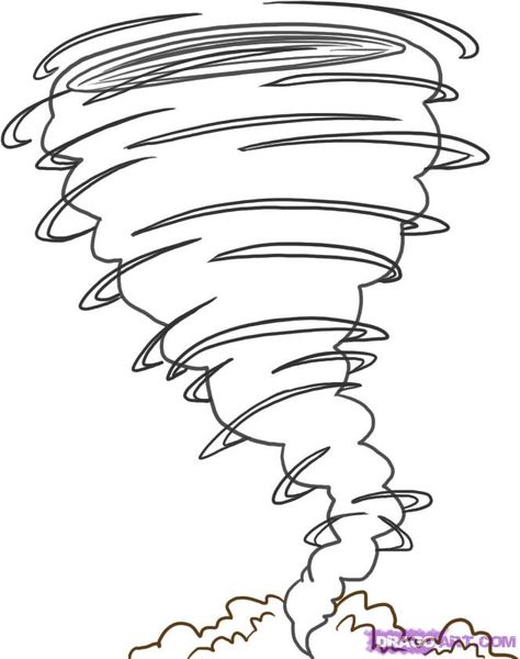 Tornado+Coloring+Pages | how to draw a tornado step 4 | Readers ...