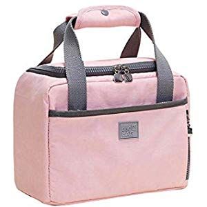 Bolsa térmica porta alimentos con 4 tapers herméticos incluidos capacidad 3 l