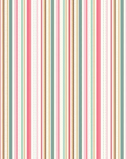 2 Hojas Multi Stripe Wallpaper Casa De Muñecas