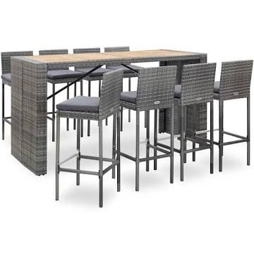 8 Person Bar Height Patio Set Google Ping Outdoor Sets Furniture 8 Person Bar Height Patio Set Google, Margarita Outdoor Wicker Bar Stool Set Of 4 By Christopher Knight Home