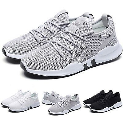 Mens Trainers Running Gym Fitness Shoes Mesh Sneakers Lace Up Breathable Size