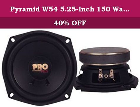Car Mid Bass Speaker System Pro 5/" 200 Watt 4 Ohm Auto Component Poly Woofer Aud