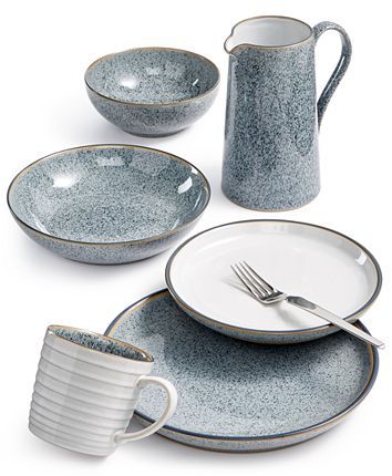 Denby Studio Grey Dinnerware Collection Reviews Dinnerware Dining Macy S Grey Dinnerware Farmhouse Dinnerware Sets Ceramic Dinnerware Set