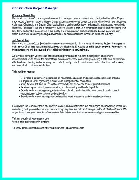 cool Cool Construction Project Manager Resume to Get Applied - construction project manager job description cool Cool Construction Project Manager Resume to Get Applied - construction project manager job description