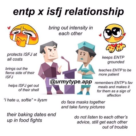 Entp X Isfj Relationship Meme Mbti Eneagrama Relacoes Mbti