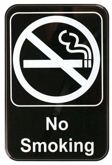 CGSignLab 36x24 Basic Black Premium Brushed Aluminum Sign No Smoking CGSignLab 36x24 Basic Black Premium Brushed Aluminum Sign No Smoking