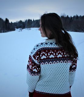 wool winter Holiday folk Vintage traditional Norwegian sweater