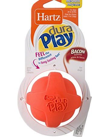 Hartz Dura Play Bacon Scented Dog Ball Medium Colors Vary
