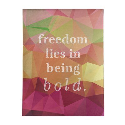 East Urban Home Faux Gemstone Be Bold Inspirational Quote Poly Chenille Rug In 2021 Tough Times Quotes Empowerment Quotes Perseverance Quotes