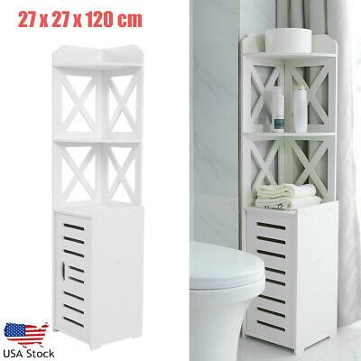 Made Of Premium Material Durable In Use Ample Space For Storage Fits Your Different Sto Tall Bathroom Storage Bathroom Corner Storage Small Bathroom Interior