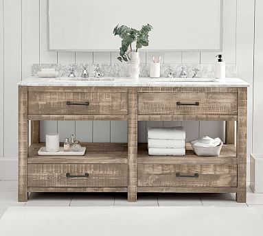 Paulsen 63 Reclaimed Wood Double Sink Vanity Reclaimed Wood Double Sink Vanity, Paulsen Reclaimed Wood Single Sink Vanity