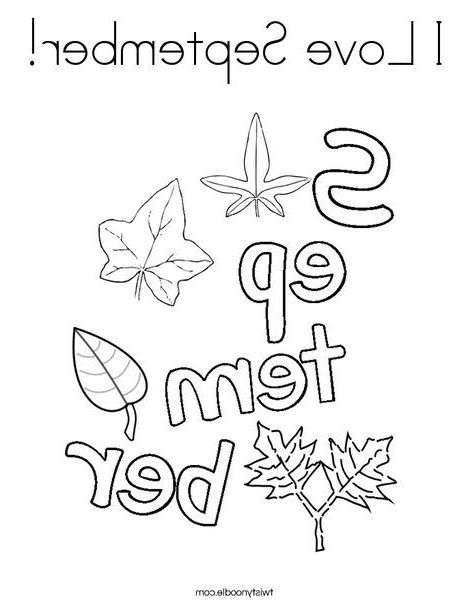 September Coloring Pages September Coloring Pages