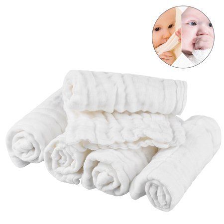 Pretty See Organic Cotton Baby Towels Soft Newborn Baby Face Towel Natural Baby Muslin Washcl