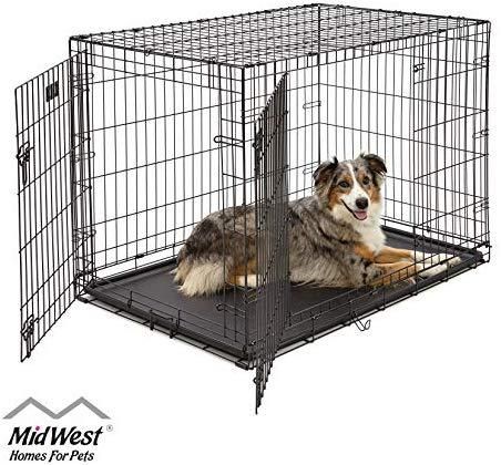 Midwest Homes For Pets Dog Crate Icrate Single Door Amp Double Door Folding Midwesthomesforpets Small Dog Crate Large Dog Crate Extra Large Dog Crate