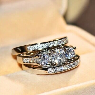 Anillos Sortijas 14k Argollas de Compromiso Matrimonio Oro Plata 925 Para Mujer Anillos Sortijas 14k Argollas de Compromiso Matrimonio Oro Plata 925 Para Mujer