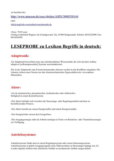 Kennenlernen fachwort