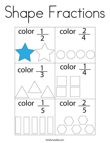 Fraction Pie Penguin Coloring Page Penguin Coloring Pages