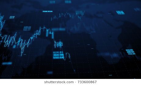 3d Render Statistic Graph Of Stock Market Data And Financial