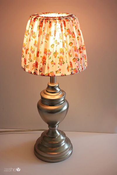 Bright Idea Diy Lampshade Cover Lamp Shade Makeover Bright Idea Diy Lampshade Cover, How To Make Pleated Lampshade Covers