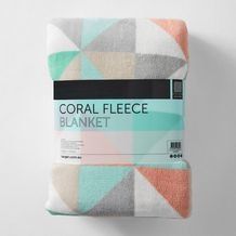 coral fleece printed blanket