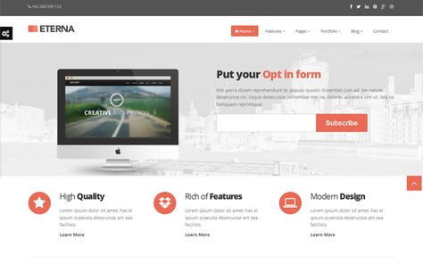 Eterna bootstrap template