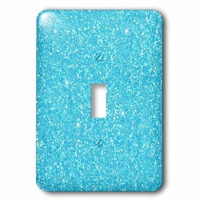 3drose Glittery Looking Socket Plate Finish Blue White Plates On Wall Butterfly Sheets Toggle Light Switch