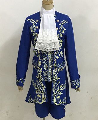 Anime Beauty and the Beast Movie Prince Cosplay Costume Complete Outfits