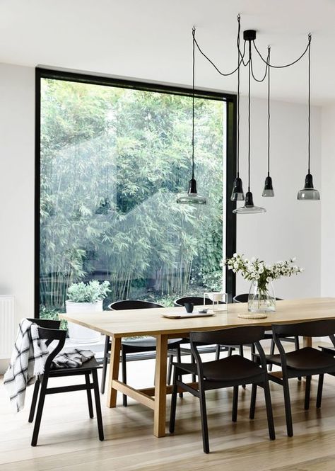 Set di 4 sedie in Stile Moderno Colore: Nero Master per Interni ed Esterni