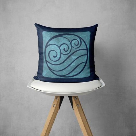 Water Nation Symbol Pillow, Avatar Home Water Nation Symbol Pillow, Avatar Home