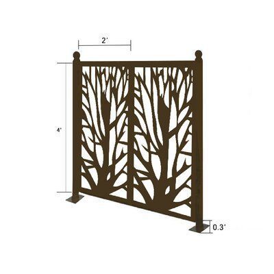 E Joy 4 2 Ft H Ejoy Metal Fence Panels Metal Fence Wrought Iron Fences
