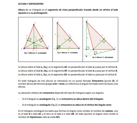 9 Ideas De Recta Y Puntos Notables De Un Triángulo Triangulos Puntos Tipos De Triangulos