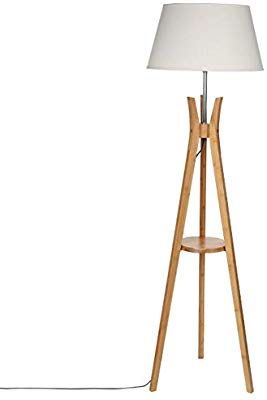 abat-jour NOIR Lampe sur tr/épied Esprit industriel pied en bois