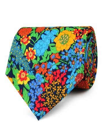 Amazonian Jungle Floral Necktie In 2020 Floral Orange Purple