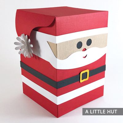 Christmas Eve Gift Box Elf Design Lift off Lid Choose Size Christmas Eve Gift Box Elf Design Lift off Lid Choose Size
