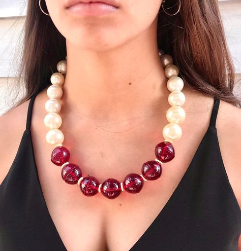 50 Ideas De Collar De Perlas Blanca Y Carmelita Con Separadores Collar De Perlas Perlas Bisuteria