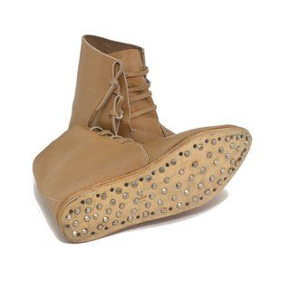 Mittelalter Schuhe Typ London genagelte Doppelsohle Mittelalter Schuhe Typ London einfach genagelte Sohle