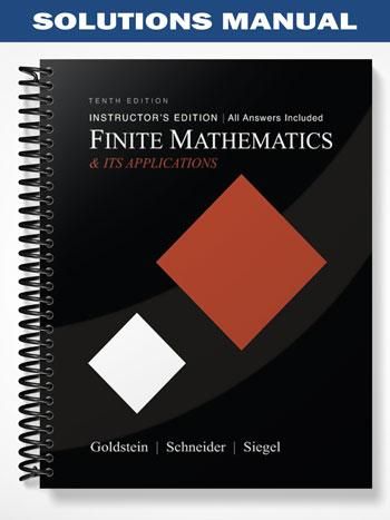 10th Edition Finite Mathematics & Its Applications 10th Edition Finite Mathematics & Its Applications