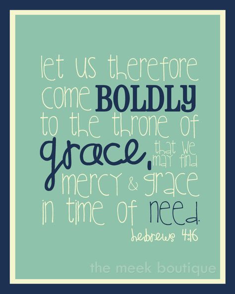 Let us therefore come forward with boldness; Bible verse; Printable art; Inspirational quote; Christian pintable art Hebrews 4:16