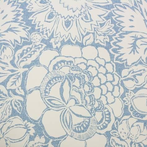 Sanderson Poppy Damask Wallpaper Indigo Naturalproduct Code Sanderson Poppy Damask Wallpaper
