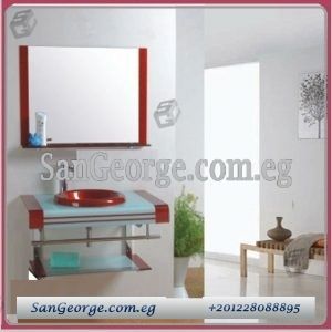 6054 بيج وحده حوض حمام 60 سم بیج خشب زجاج San George Design أفضل أسعار 6054 بيج وحده حوض حمام 60 سم بیج خشب زجاج San George D Bathroom Vanity Vanity Bathroom