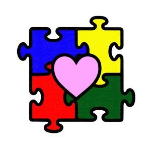 All formats Autism Awareness Pattern Puzzle Piece Design Autism Awareness Ribbon Mickey Ears Machine Embroidery Design 3 Sizes