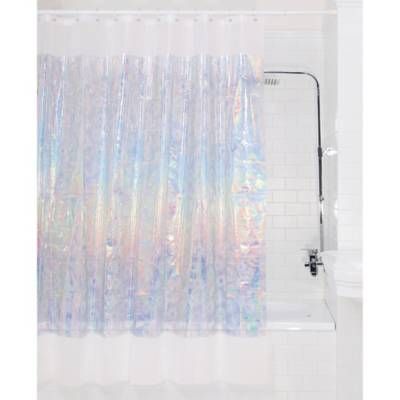 Iridescent Shower Curtain Mermaid Home Decor Iridescent Decor