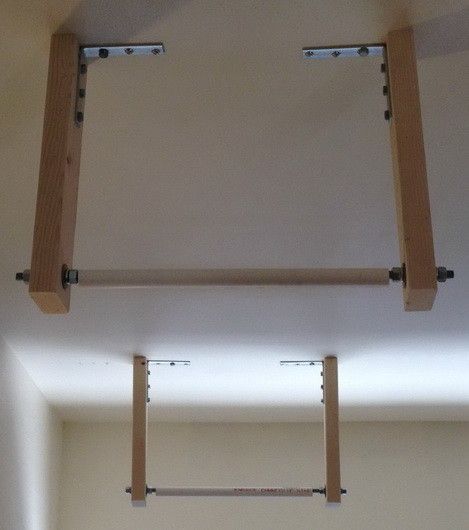 How To A Ladder On The Garage Ceiling Like Pro Storage Overhead Ladder Storage Garage Ceiling, Garage Storage Ladder Rack