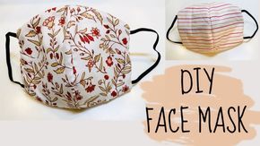 Diy How To Sew Face Mask No Sewing Machine Youtube In 2020