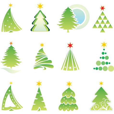 christmas graphic Set of Christmas Trees Vector Graphic Free - free christmas tree templates christmas graphic Set of Christmas Trees Vector Graphic Free - free christmas tree templates