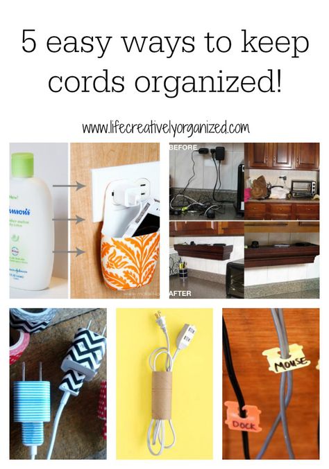 5 Easy Ways To Keep Cords Organized General Organizing Cord 5 Easy Ways To Keep Cords Organized