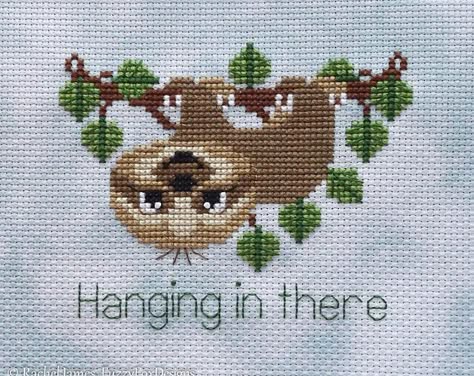 Animal Pattern Silhouette Cross Stitch Modern Xstitch Hawaiian Spring Cross Stitch Sloth Cross Stitch Pattern Tropical Cross Stitch