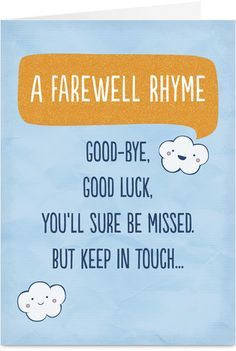 cute goodbye card Google Search good bye cute goodbye card Google Search good bye